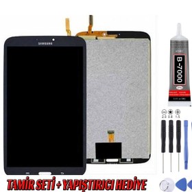 Resim Genos Samsung T320 Lcd Ekran Siyah Montaj Kiti Hediye 