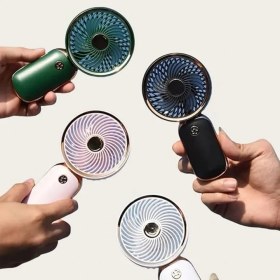 Resim NY Home Canelf Mini El Fanı Şarjlı Taşınabilir, USB Şarjlı Mini Fan, El Tipi Yaz Fanı, Sessiz ve Güçlü El Vantilatörü, Ofis, Seyahat ve Dış Mekan Kullanımı Için Uygun Masaüstü Fanı (Pembe) 