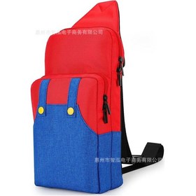 Resim Leezsing Switch Lite Saklama Çantası Messenger Çantası Oyun Makinesi Koruyucu Kılıf Kabuk Ns Hayvan Ormanı Mario Kırmızı 