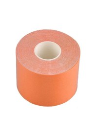Resim Turuncu Kinesiyoloji Rulosu Pamuk Elastik Yapışkanlı Kas Bandajı Gerilme Yaralanması Desteği Nöromüsküler Spor Bandı Bisiklet Çıkartmaları Turuncu 