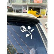 Resim Tky Etiket Gül Resmi Beyaz 