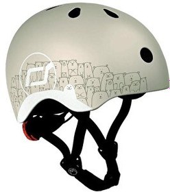 Resim Scoot and Ride Helmet Reflective XXS-S Açık Gri Bebek Kaskı 181206-96498 