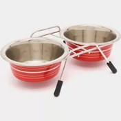 Resim Beatle 2x300 Ml Ayaklı Çift Kase, Ürün Kodu: 9261/03, Kırmızı 226290475 