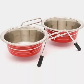 Resim Beatle 2x300 Ml Ayaklı Çift Kase, Ürün Kodu: 9261/03, Kırmızı 226290475 