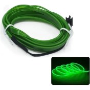 Resim Oldfriend 1 Adet 5m Usb Led Neon Şerit Işık Yeşil Araç İçi Dekorasyon Parti Aydınlatma 