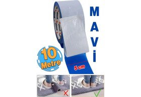 Resim Kilim Paspas Halı Bant 50 mm x 10 mt Kaydırmaz Çift Taraflı Yapışkan Toplanma Önleme Sabitleme Bandı 