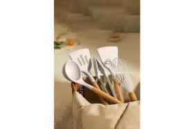 Resim Özbience Mikla 33 Parça Isıya Dayanıklı, Yanmaz, Yapışmaz Silikon Mutfak Seti 