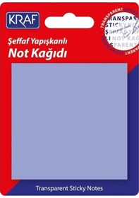 Resim 7676tr Yapışkanlı Not Kağıdı 50yp.76x76mm. Şeffaf Mor 