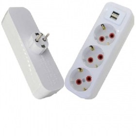 Resim Ayka 3'lü Topraklı Usb'li Golyat Fiş Priz 