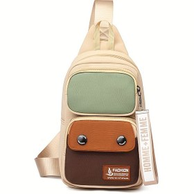 Resim Yeni Moda Göğüs Çantası Casual Spor Çok Fonksiyonlu Depolama Çantası Açık Messenger Çantası 