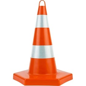 Resim Fm Trafik 52'lik Kırılmaz Trafik Konisi Çift Reflektifli 