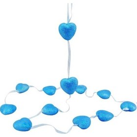 Resim 12' Li Sarkıt Kalp Süs - 160 Cm - Mavi 