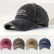 Resim Erkekler Vintage Distressed Nakışlı Beyzbol Şapkası, Casual Unisex Moda, Pamuk, Yıkanabilir, Hafif, Esnek Değil, Harf Deseni, Erkek Aksesuarları 