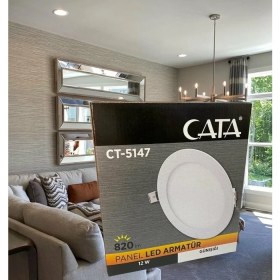 Resim CATA 12W BEYAZ LED PANEL ARMATÜR 