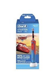 Resim Oral-B Starter Pack Disney Cars Çocuk Şarjlı Diş Fırçası Yedek Başlıklı 