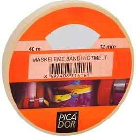 Resim Picador 12 Mm X 40 Mt Maskeleme Bandı Kp-002 3'Lü 