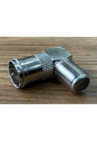 Resim Ata Elektronik 5AD 5 Adet 90 Derece L Tip SÖK TAK - Vidalı Metal F Konnektör Uydu Anten Lnb Kablo Ucu Konnektör 