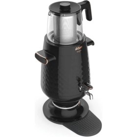 Resim Arzum 500+ L AR3083 Ehlikeyf 2200 W Cam Demlikli Semaver 3+ L Siyah Semaver Modern 