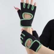 Resim Liangduo Shop Yeşil Stil M Boyutu Yarım Parmak Spor Salonu Spor Eldivenleri Ağırlık Kaldırma Spor Açık Hava Spor Eldivenleri Bisiklet Nefes Şok Emme Egzersiz Eldivenleri (Yurt Dışından) 