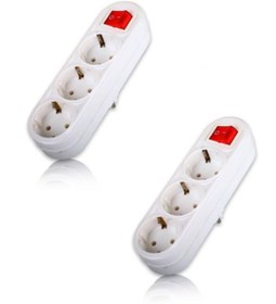 Resim FETİH 2'li Avantaj Paketi Lale 3'lü Anahtarlı Topraklı Golyat Fiş-priz 