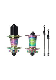 Resim Wake Mtb 7075 Alüminyum 32 Delik Ön Arka Göbek Seti 