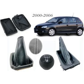 Resim Vts Körük Opel Corsa C Vites Körüğü + El Freni Körüğü + Vites Topuzu Gri Dikiş 