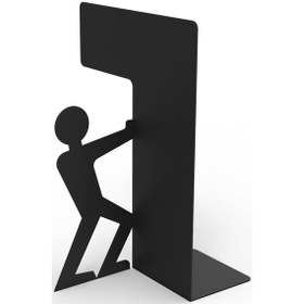 Resim Decormet Adam Kitap Tutucu Siyah 