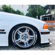 Resim Kom M Power Beyaz Kalıcı Lastik Yazısı M Power Sticker 4 Kit 