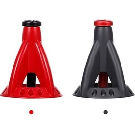 Resim Pazly Rc Araba İçin Metal Jek Standı - Kırmızı - Yükseltilebilir - Tamir Ve Dekorasyon Amaçlı - 6x4.9 Cm Boyutunda 