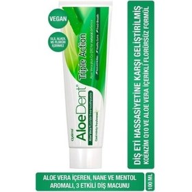 Resim Aloe Dent Triple Action Aloe Vera Diş Macunu 100ml 