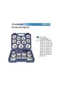 Resim Nt Tools 23 Parça Alüminyum Kapak Tip Filtre Sökme Takma Seti Ntkaset23 