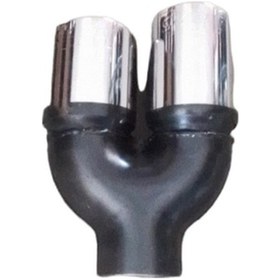 Resim 76lık Yuvarlak Içi Dolu Sağ Çıkışlı Egzoz Ucu 