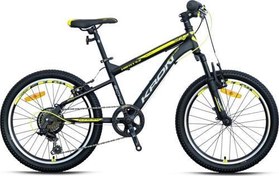 Resim VORTEX 4.0 - 20 MTB - 11' - 7 Vites - V.B. - Mat Siyah-Gri/Neon Sarı 