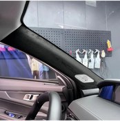 Resim Dashanshop Özel Amber Brown Vinil, Dayanıklı Otomobil İç Kaplama 11.8x78.7in 