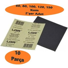 Resim Kağıt Zımpara Su Zımpara Seti 60-80-100-120-150 Kum - 2 Şer Adet 