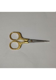 Resim Altın Rengi İşlemeli Küçük Makas Özel Olarak Keskinleştirilmiş 