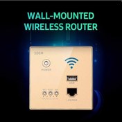 Resim Didadodo Duvara Monte Wifi Router - 300mbps Hız, Wps Şifreleme, Usb C Portlu, Beyaz Renk, Güçlü Antenler 