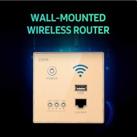Resim Didadodo 300mbps Duvar Tipi Router - Wps Şifreleme, Usb Kablosuz Erişim Noktası Küçük Boyutlu 
