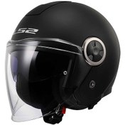 Resim Ls2 Classy Açık Motosiklet Kaskı-9538 Mat Siyah 