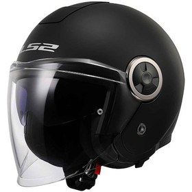 Resim Ls2 Classy Açık Motosiklet Kaskı-9538 Mat Siyah 