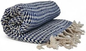 Resim Peştemal Sık Dokuma Derin Deniz Lacivert 