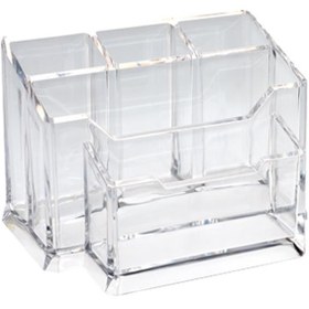 Resim Ops Masa Seti Kalemlik-Organizer Şeffaf KLM 201 