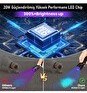 Resim Valkyrie 365nm 20W Güç 3000 mAh Şarjlı Alüminyum Gövde Profesyonel Kullanım LED UV El Feneri 