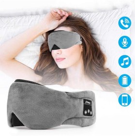 Resim Şarj Edilebilir Bluetoothlu, Kulaklıklı, Mikrofonlu Uyku Göz Bandı TE66289 