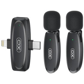 Resim Mkf10 2'si 1 Arada Type-c Ve Lightning Kablosuz Mikrofon 