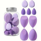 Resim 4 Büyük ve 3 Küçük Güzellik Yumurtası + 2 Parmak Pudra Pufu Kutularda 