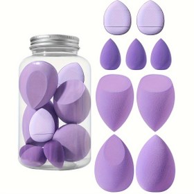 Resim 4 Büyük ve 3 Küçük Güzellik Yumurtası + 2 Parmak Pudra Pufu Kutularda 