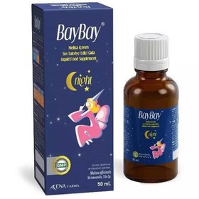 Resim Baybay Night Melisa İçeren Bitkisel Damla 50 ml 
