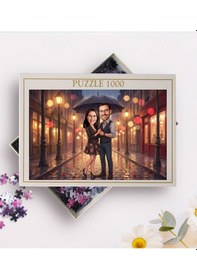 Resim Bk Gift Kişiye Özel Sevgili Karikatürlü 1000 Parça Profesyonel Puzzle-11, 1000 Puzzle, Sevgililer Günü Hediyesi, Sevgiliye Hediye Kobitmeyencom36181 B 