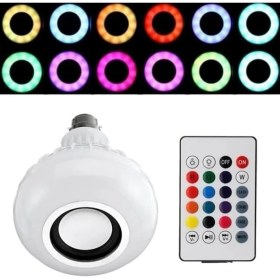Resim Ledx Al-SPKR Kumandalı Bluetooth Hoparlör Ampul 500 Lümen Rgb Ledli E27 Lamba 